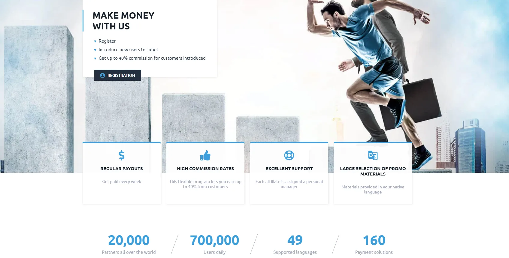 1xbet partners program: iGaming offer for affiliates.